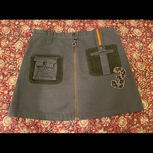 💕Dolce & Gabbana Girls’ mini mix media jean skirt. Sz 12